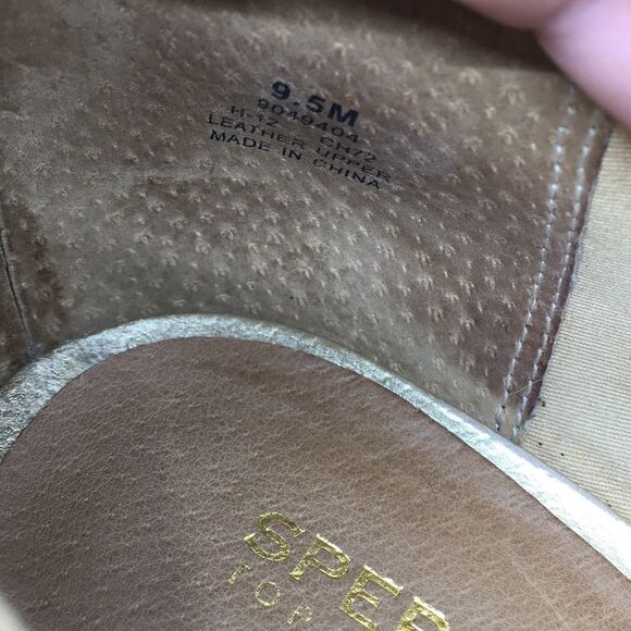 Sperry Top Sider Brown Nubuck Leather Wedges Sz 9.5 - Picture 9 of 16